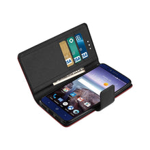 Reiko ZTE Grand X Max 2/Z988 3-IN-1 Wallet Case in Red With Interior Leather Polymer And Stand Function