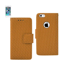Reiko Wallet Case 3 In 1 For Iphone5 Braided Pattern Yellow