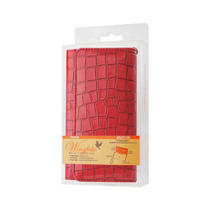 Reiko Universal Flip Case For Samsung Mega 6.3/ ZTE N9520/ LG G Flex/ Nokia 1520 Interior Red