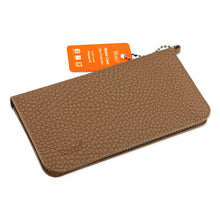 Reiko REIKO UNIVERSAL WALLET PHONE CASE WITH SIDE POCKETS AND MAGNETIC FLAP FOR IPHONE 7 PLUS (6.37X3.21X0.43 INCHES) IN BROWN