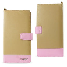 Reiko REIKO IPHONE 6/ 6S TWO TONE SUPER WALLET CASE WITH MULTIPLE CARD SLOTS IN PINK GOLD