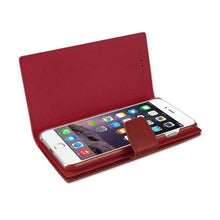 Reiko REIKO IPHONE 6 PLUS GENUINE LEATHER WALLET CASES WITH RFID CARD PROTECTION IN BURGUNDY