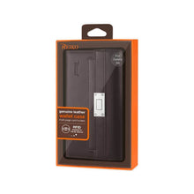 Reiko Samsung Galaxy S6 Genuine Leather Flip Wallet Case Umber