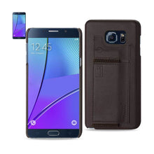 Reiko Samsung Galaxy Note5 Genuine Leather Slim-Fit Case With Key Holder & Rfid Shielded Card Slots In Umber