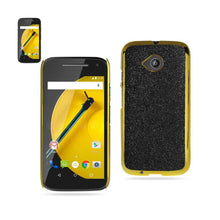 Reiko Glitter Shell Case For Motorola Moto E Lte (2Nd Generation) Black