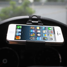 Reiko Car Steering Wheel Phone Socket Holder Black