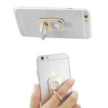 Reiko UNIVERSAL 2-IN-1 MAGNETIC CAR MOUNT HOLDER WITH 360 DEGREE ROTATION FINGER RING GRIP IN GOLD