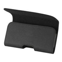 Reiko REIKO LEATHER HORIZONTAL PHONE POUCH HTC HD2 T8585 WITH EMBOSSED LOGO IN BLACK (5.16X3.04X0.83 INCHES PLUS)