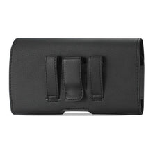 Reiko REIKO LEATHER HORIZONTAL PHONE POUCH HTC HD2 T8585 WITH EMBOSSED LOGO IN BLACK (5.16X3.04X0.83 INCHES PLUS)