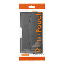 Reiko REIKO LEATHER HORIZONTAL PHONE POUCH HTC HD2 T8585 WITH EMBOSSED LOGO IN BLACK (5.16X3.04X0.83 INCHES PLUS)