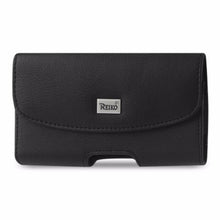 Reiko Horizontal Pouch Samsung Galaxy S6 Slim-Black With Logo And Megnetic Inner Size-5.8X2.93X0.42Inch