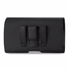 Reiko Horizontal Pouch Samsung Galaxy S6 Slim-Black With Logo And Megnetic Inner Size-5.8X2.93X0.42Inch