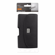 Reiko Horizontal Pouch Samsung Galaxy S6 Slim-Black With Logo And Megnetic Inner Size-5.8X2.93X0.42Inch