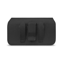 Reiko HORIZONTAL LEATHER POUCH IPHONE6/ 6S 4.7INCH PLUS-BLACK WITH MAGNETIC CLOSURE & BELT HOOPS INNER SIZE: 5.84X3.04X0.67INCH