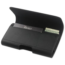 Reiko HORIZONTAL LEATHER POUCH SAMSUNG NOTE3/ N7100 SLIM-BLACK WITH CARD HOLDER INNER SIZE: 6.1X3.27X0.48INCH