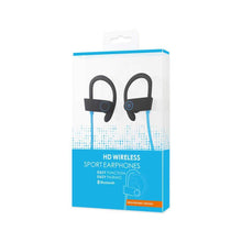 Reiko UNIVERSAL HD WIRELESS SPORT HEADPHONE WITH IN-EAR EARBUDS AND SWEATPROOF BLUE