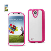 Reiko Protector Cover Clear Pc+Color TPU Samsung Galaxy S4 Hot Pink