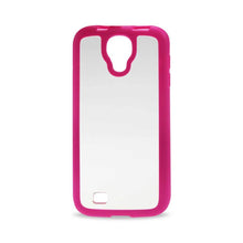 Reiko Protector Cover Clear Pc+Color TPU Samsung Galaxy S4 Hot Pink