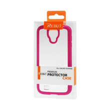 Reiko Protector Cover Clear Pc+Color TPU Samsung Galaxy S4 Hot Pink