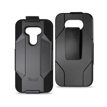 Reiko LG G5 / LG H850 Hybrid Heavy Duty Holster Combo Case Black  (Silicone Case + Protector Cover)