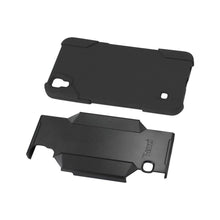 Reiko REIKO LG X POWER (K6) HYBRID HEAVY DUTY HOLSTER COMBO CASE IN BLACK