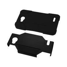 Reiko Silicone Case+Protector Cover LG Optimus L90 D405 Black Holster With Clip