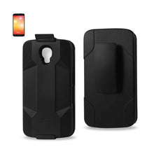 Reiko Silicone Case+Protector Cover LG Ls740 Black Holster With Clip