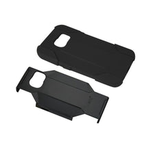 Reiko Silicone Case+Protector Cover Samsung Galaxy S6 Edge Plus Sm-G928V-G928A-G928T-G928P-G928I Black Holster With Clip