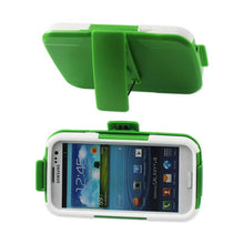 Reiko REIKO SAMSUNG GALAXY S3 HYBRID HEAVY DUTY HOLSTER COMBO CASE IN GREY WHITE