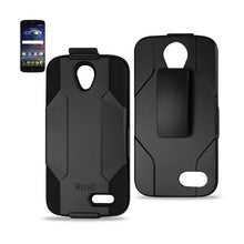 Reiko ZTE Grand X3 Z959 Silicone Case+Protector Cover Holster Wtih Clip Black