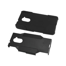 Reiko ZTE Grand X Max 2/Z988 Silicone Case + Protector Cover Black Holster With Clip