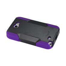 Reiko REIKO SAMSUNG GALAXY NOTE 2 HYBRID HEAVY DUTY CASE IN BLACK PURPLE