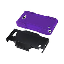 Reiko REIKO SAMSUNG GALAXY NOTE 2 HYBRID HEAVY DUTY CASE IN BLACK PURPLE