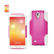 Reiko REIKO SAMSUNG GALAXY S4 HYBRID HEAVY DUTY CASE IN WHITE PINK