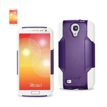 Reiko REIKO SAMSUNG GALAXY S4 HYBRID HEAVY DUTY CASE IN WHITE PURPLE