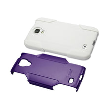 Reiko REIKO SAMSUNG GALAXY S4 HYBRID HEAVY DUTY CASE IN WHITE PURPLE