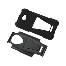 Reiko Silicon Case+Protector Cover For HTC Droid Dna/ HTC Dlx New Type Kickstand Black