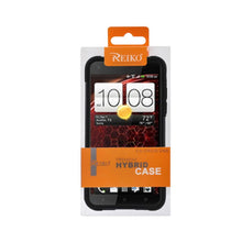 Reiko Silicon Case+Protector Cover For HTC Droid Dna/ HTC Dlx New Type Kickstand Black