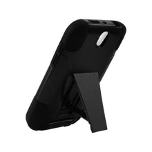 Reiko Silicon Case+Protector Cover For HTC One Sv New Type Kickstand Black