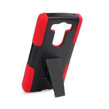 Reiko Silicon Case+Protector Cover For LG V10/ H900/ Vs990/ H901 Red Black New Type Kickstand