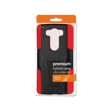 Reiko Silicon Case+Protector Cover For LG V10/ H900/ Vs990/ H901 Red Black New Type Kickstand