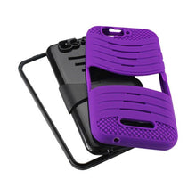 Reiko Silicon Case+Protector Cover Blu Life Pro L210A/ L210I New Horizontal Kickstand Purple Black