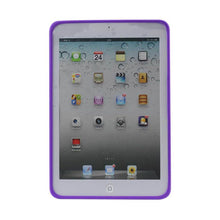 Reiko REIKO IPAD MINI/MINI 2 HYBRID HEAVY DUTY MESH CASE WITH KICKSTAND IN WHITE PURPLE