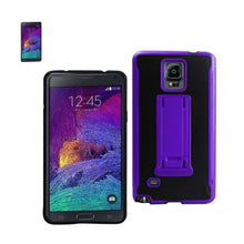 Reiko Horizontal And Vertical Kickstand Case Samsung Galaxy Note4 N910V-N910P-N910T-N910R4 Black Purple