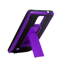 Reiko Horizontal And Vertical Kickstand Case Samsung Galaxy Note4 N910V-N910P-N910T-N910R4 Black Purple