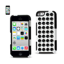 Reiko Suction Silicone Hybrid Case Iphone 5C Black White