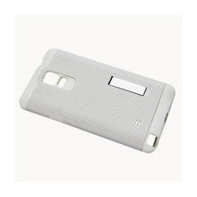 Reiko Hybrid Case With Mini Kickstand Samsung Galaxy Note4 N910V/ N910P/ N910T/ N910R4 White