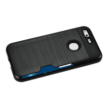 Reiko REIKO GOOGLE PIXEL SLIM ARMOR HYBRID CASE WITH CARD HOLDER IN BLACK
