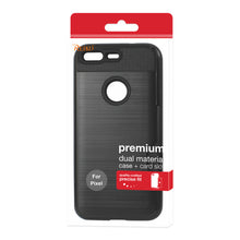 Reiko REIKO GOOGLE PIXEL SLIM ARMOR HYBRID CASE WITH CARD HOLDER IN BLACK