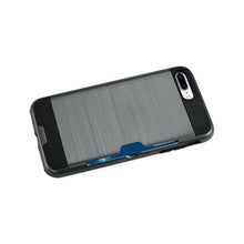 Reiko REIKO IPHONE 7 PLUS SLIM ARMOR HYBRID CASE WITH CARD HOLDER IN GRAY